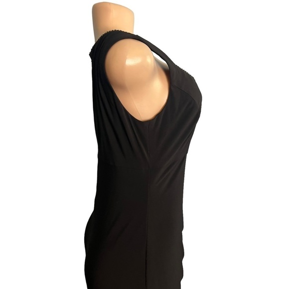 R&M Richards Black Ruched Maxi Dress - Picture 7 of 10